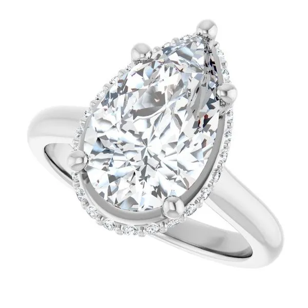 Hidden Halo-Style Engagement Ring Image 5 Futer Bros Jewelers York, PA