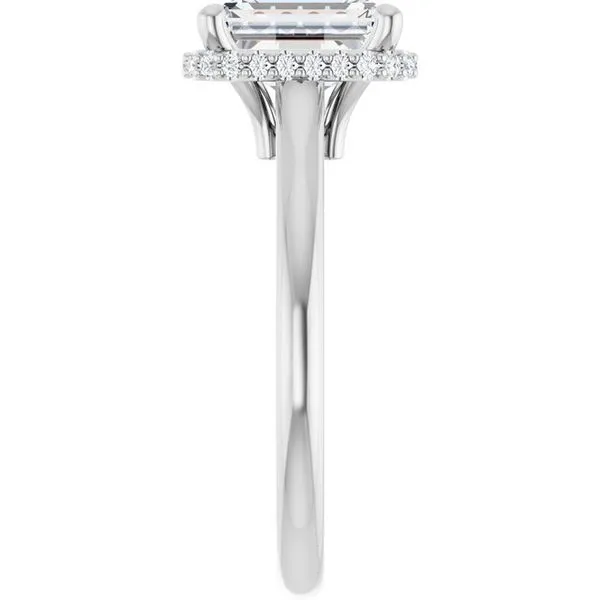 Hidden Halo-Style Engagement Ring Image 4 Vulcan's Forge LLC KANSAS CITY, MO