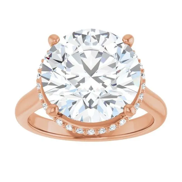 Hidden Halo-Style Engagement Ring Image 3 Michael Szwed Jewelers Longmeadow, MA