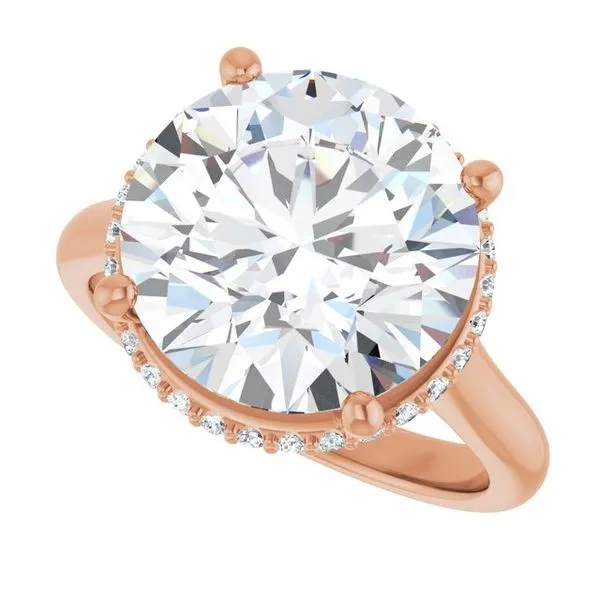 Hidden Halo-Style Engagement Ring Image 5 Don's Jewelry & Design Washington, IA