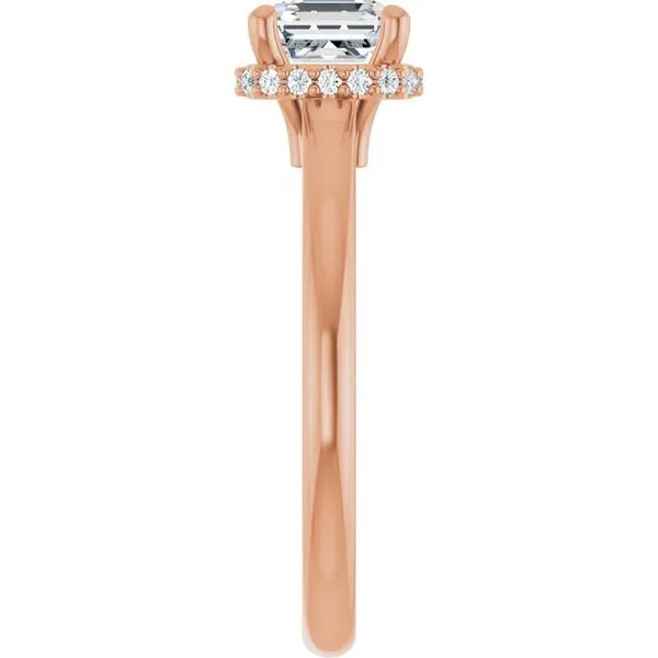 Hidden Halo-Style Engagement Ring Image 4 Don's Jewelry & Design Washington, IA