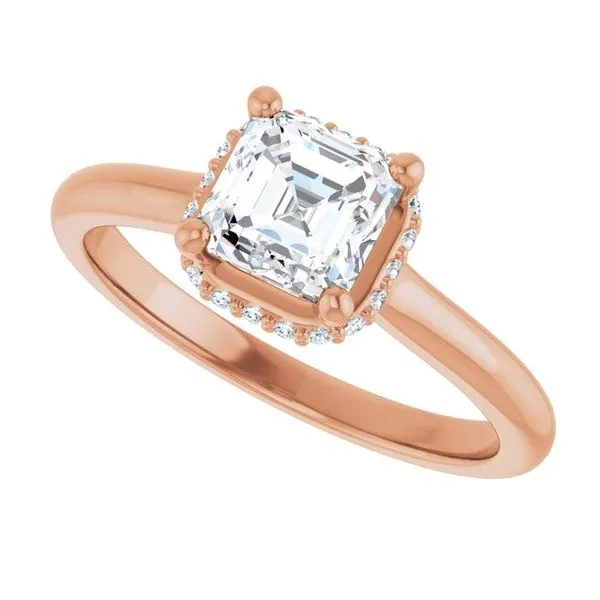 Hidden Halo-Style Engagement Ring Image 5 Vulcan's Forge LLC KANSAS CITY, MO