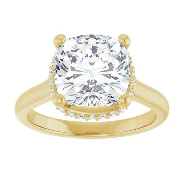 Hidden Halo-Style Engagement Ring Image 3 Michael Szwed Jewelers Longmeadow, MA