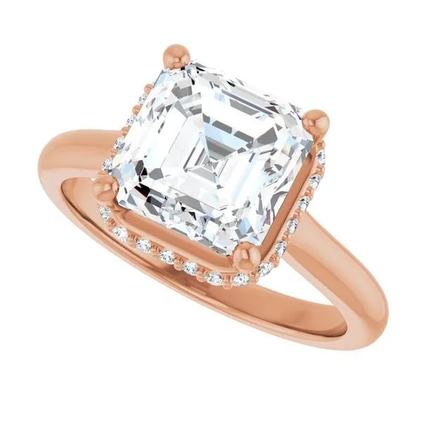 Hidden Halo-Style Engagement Ring Image 5 Raleigh Diamond Fine Jewelry Raleigh, NC