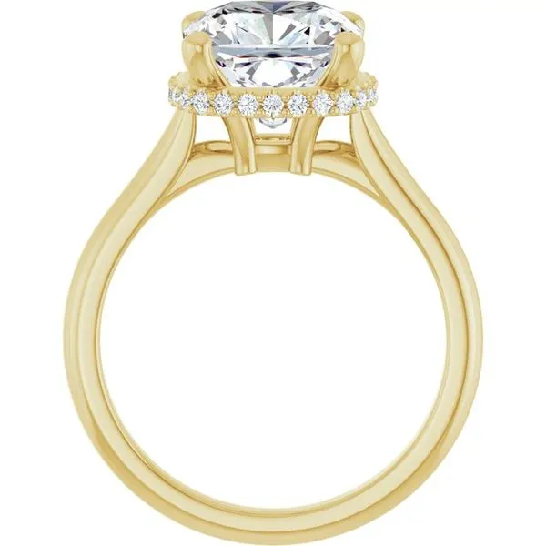 Hidden Halo-Style Engagement Ring Image 2 Collard Jewelers League City, TX