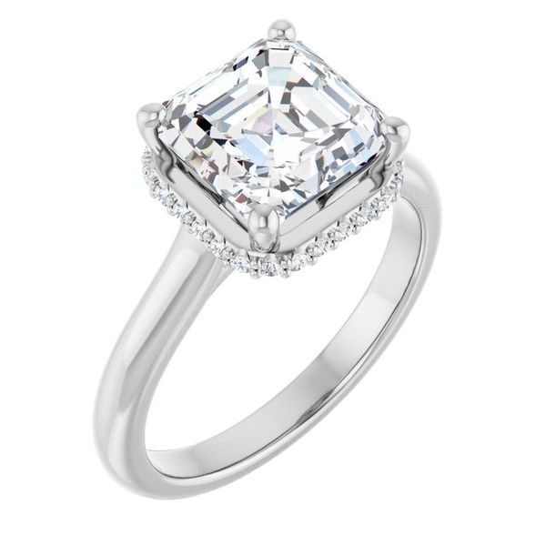 Hidden Halo-Style Engagement Ring
