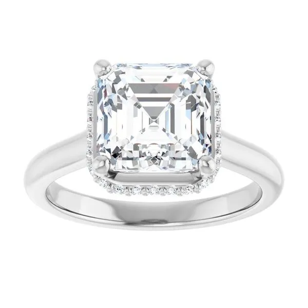 Hidden Halo-Style Engagement Ring Image 3 Ocean View Jewelers Millville, DE