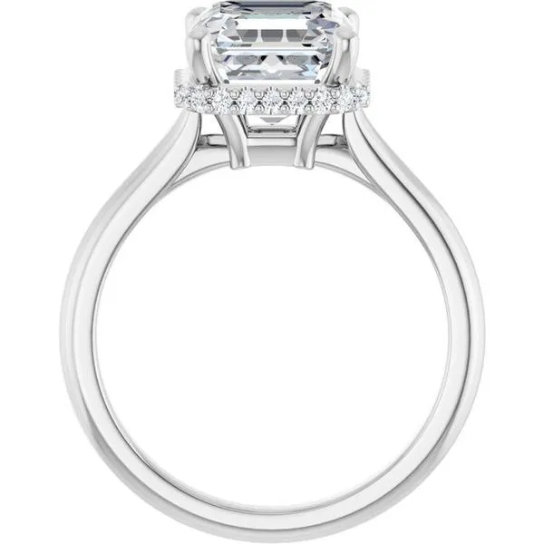 Hidden Halo-Style Engagement Ring Image 2 Don's Jewelry & Design Washington, IA