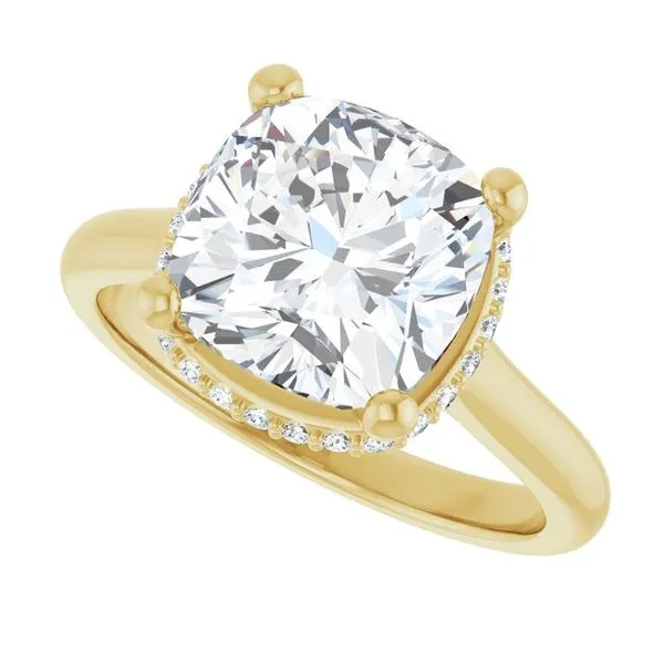 Hidden Halo-Style Engagement Ring Image 5 Raleigh Diamond Fine Jewelry Raleigh, NC