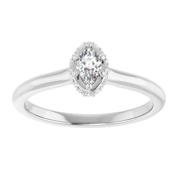 Hidden Halo-Style Engagement Ring Image 3 Don's Jewelry & Design Washington, IA