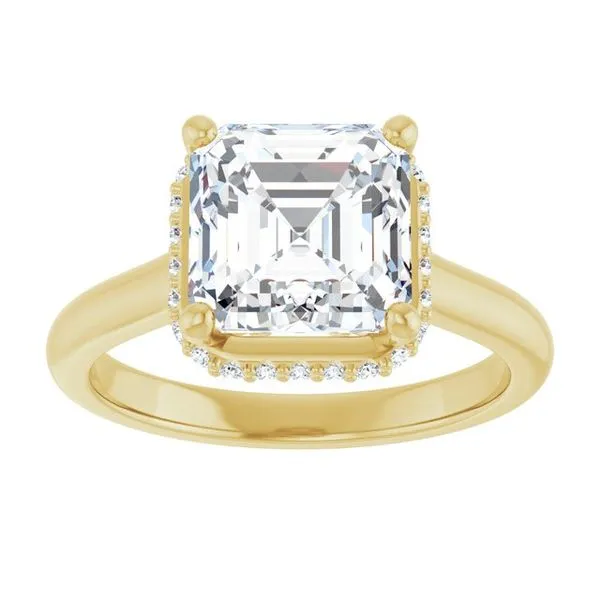 Hidden Halo-Style Engagement Ring Image 3 Austin's Fine Diamonds & Jewelry Lyndhurst, NJ