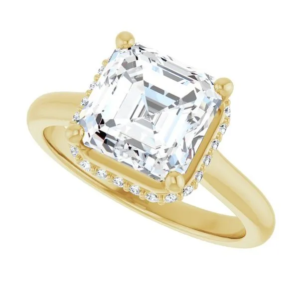 Hidden Halo-Style Engagement Ring Image 5 Don's Jewelry & Design Washington, IA