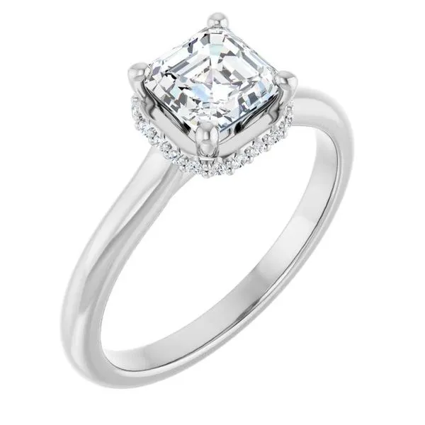 Hidden Halo-Style Engagement Ring Ocean View Jewelers Millville, DE