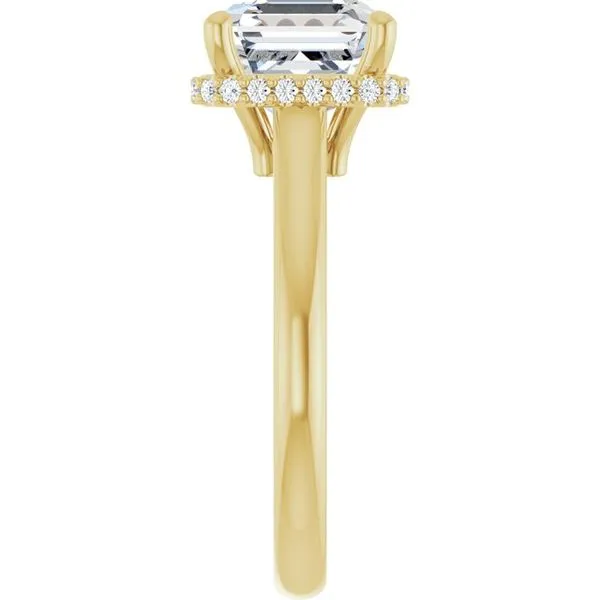 Hidden Halo-Style Engagement Ring Image 4 Futer Bros Jewelers York, PA