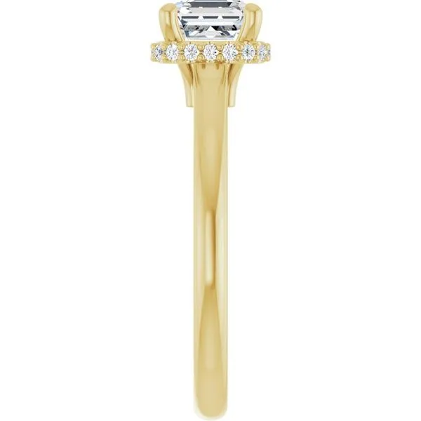 Hidden Halo-Style Engagement Ring Image 4 JF Jones Jewelers Rochester, NY