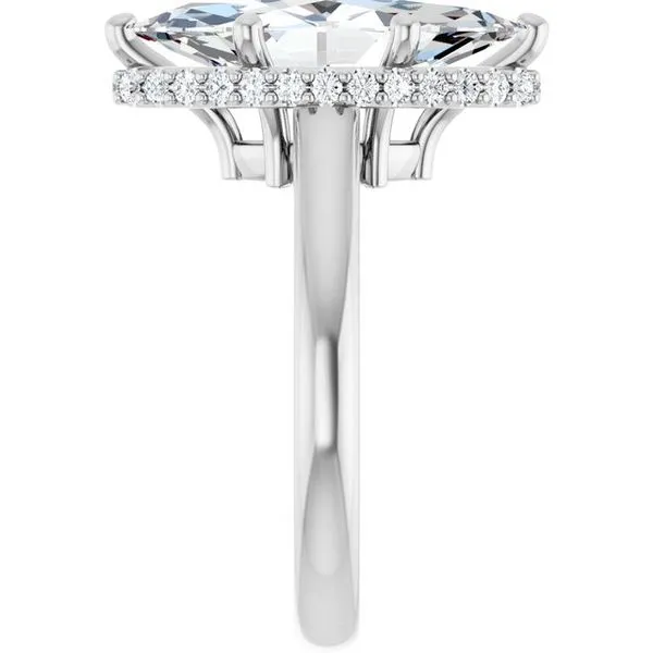 Hidden Halo-Style Engagement Ring Image 4 Don's Jewelry & Design Washington, IA