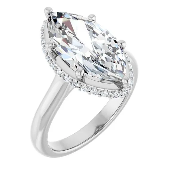Hidden Halo-Style Engagement Ring Stuart Benjamin & Co. Jewelry Designs San Diego, CA