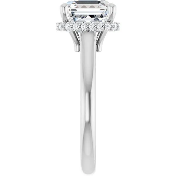 Hidden Halo-Style Engagement Ring Image 4 Michael Szwed Jewelers Longmeadow, MA
