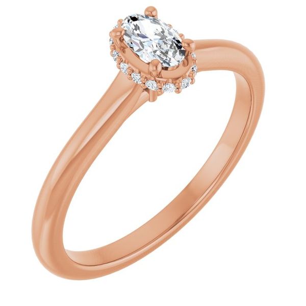 Hidden Halo-Style Engagement Ring