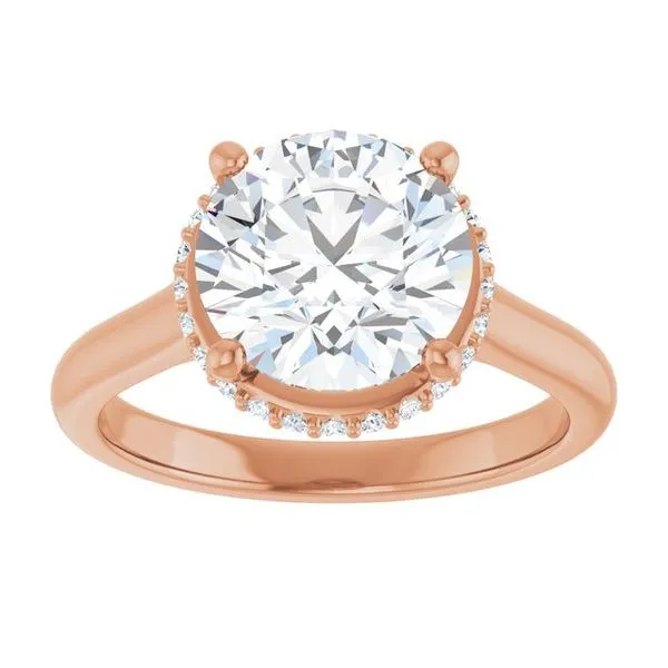 Hidden Halo-Style Engagement Ring Image 3 Michael Szwed Jewelers Longmeadow, MA