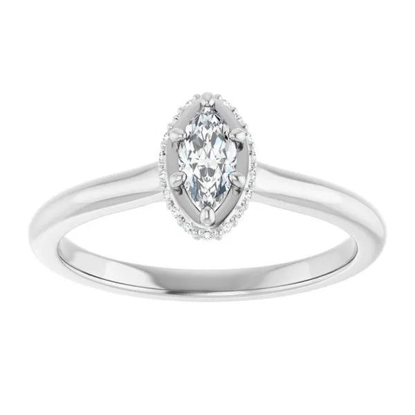 Hidden Halo-Style Engagement Ring Image 3 Stuart Benjamin & Co. Jewelry Designs San Diego, CA