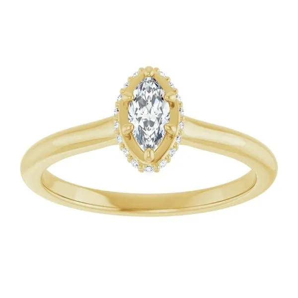 Hidden Halo-Style Engagement Ring Image 3 J. Thomas Jewelers Rochester Hills, MI