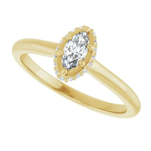 Hidden Halo-Style Engagement Ring Image 5 Raleigh Diamond Fine Jewelry Raleigh, NC