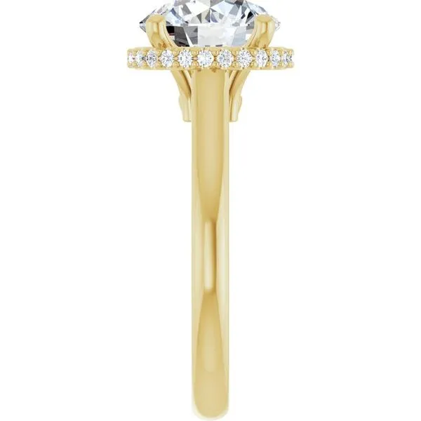 Hidden Halo-Style Engagement Ring Image 4 The Jewelry Source El Segundo, CA