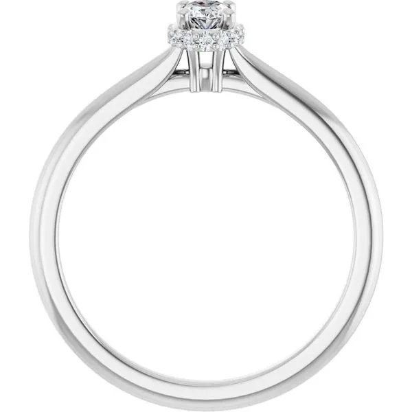 Hidden Halo-Style Engagement Ring Image 2 J. West Jewelers Round Rock, TX
