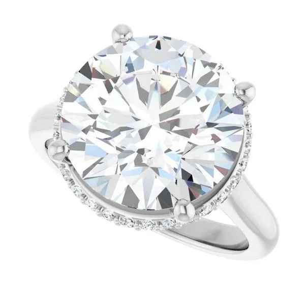Hidden Halo-Style Engagement Ring Image 5 J. Thomas Jewelers Rochester Hills, MI