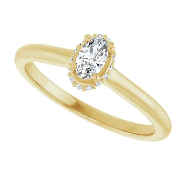 Hidden Halo-Style Engagement Ring Image 5 Stuart Benjamin & Co. Jewelry Designs San Diego, CA