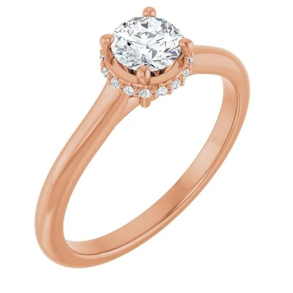 Hidden Halo-Style Engagement Ring Don's Jewelry & Design Washington, IA