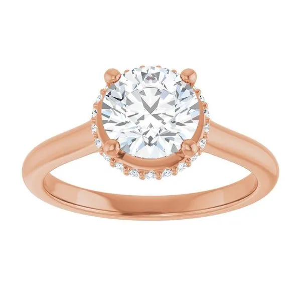 Hidden Halo-Style Engagement Ring Image 3 Don's Jewelry & Design Washington, IA