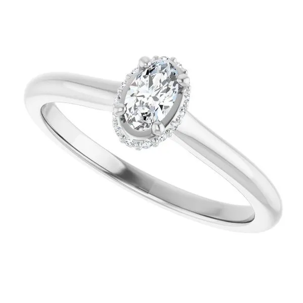 Hidden Halo-Style Engagement Ring Image 5 Raleigh Diamond Fine Jewelry Raleigh, NC