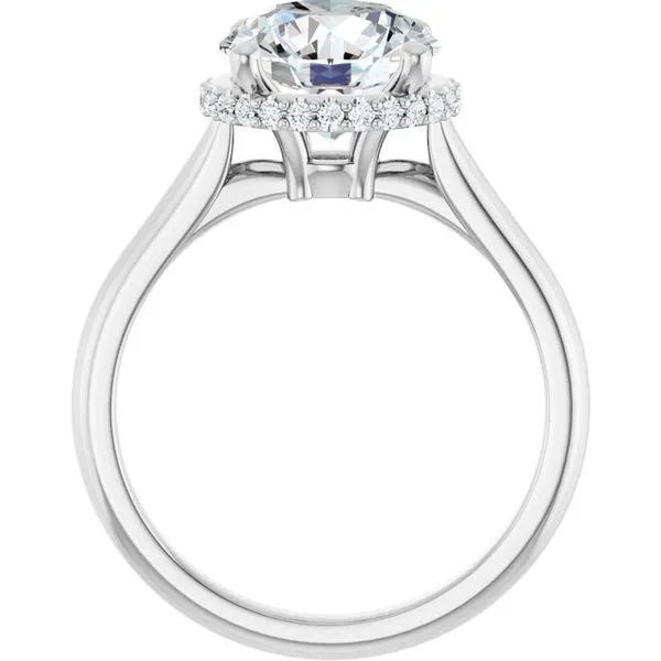 Hidden Halo-Style Engagement Ring Image 2 Ask Design Jewelers Olean, NY