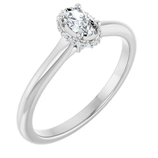 Hidden Halo-Style Engagement Ring Michael Szwed Jewelers Longmeadow, MA