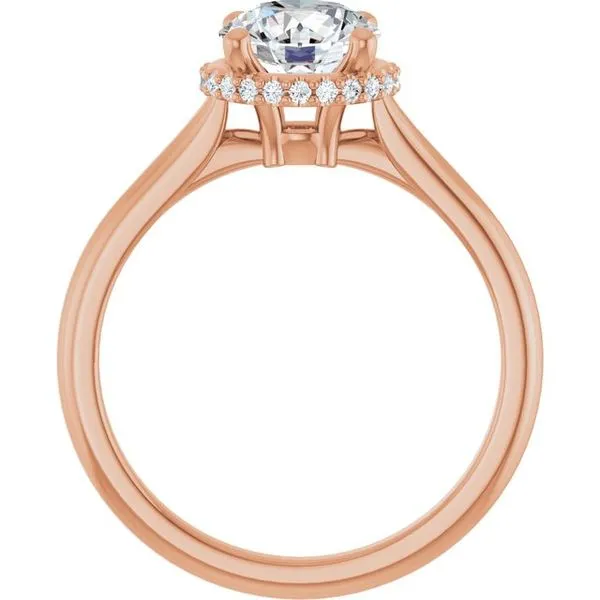 Hidden Halo-Style Engagement Ring Image 2 J. West Jewelers Round Rock, TX