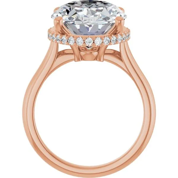 Hidden Halo-Style Engagement Ring Image 2 Raleigh Diamond Fine Jewelry Raleigh, NC