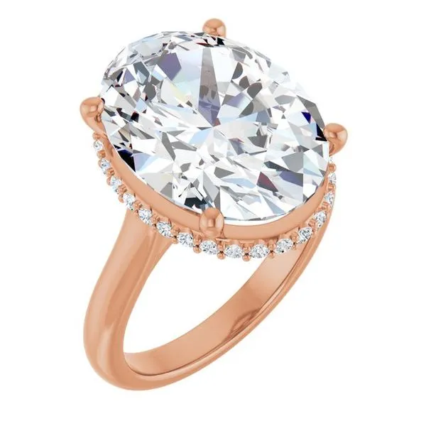 Hidden Halo-Style Engagement Ring