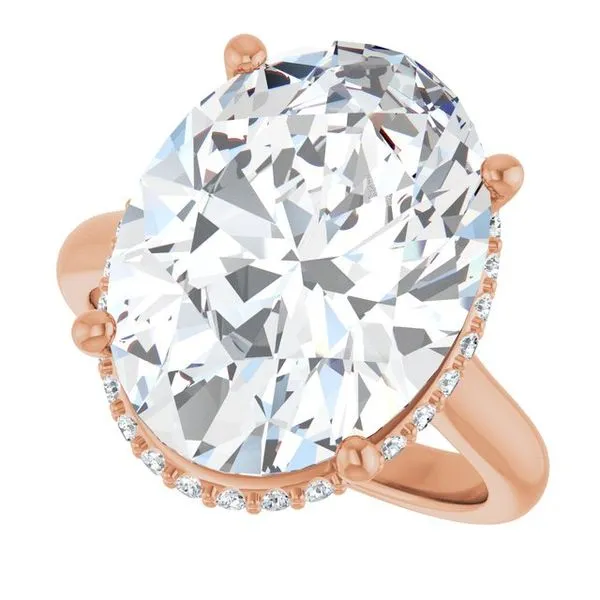 Hidden Halo-Style Engagement Ring Image 5 J. West Jewelers Round Rock, TX