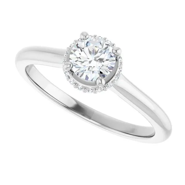 Hidden Halo-Style Engagement Ring Image 5 Banks Jewelers Burnsville, NC
