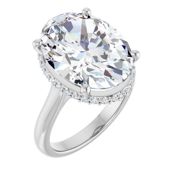 Hidden Halo-Style Engagement Ring