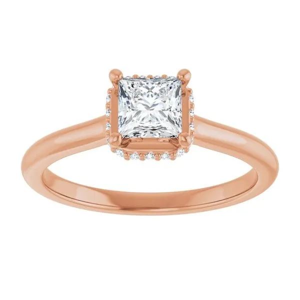 Hidden Halo-Style Engagement Ring Image 3 Austin's Fine Diamonds & Jewelry Lyndhurst, NJ