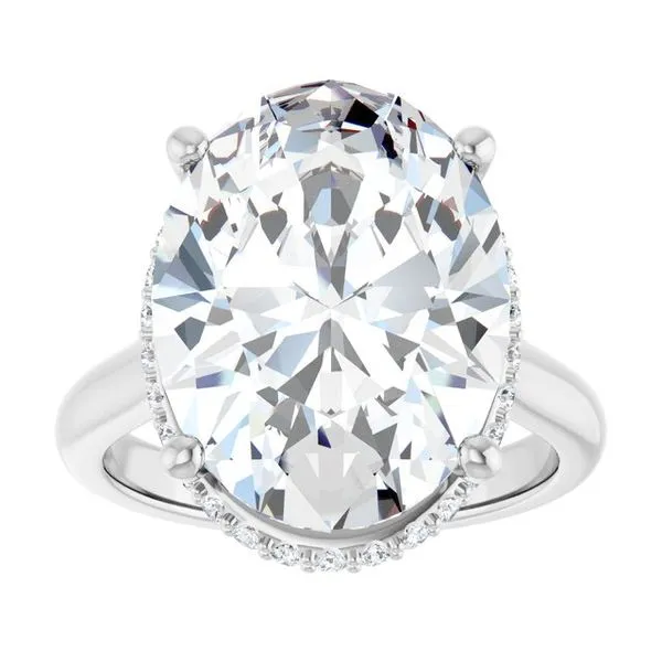 Hidden Halo-Style Engagement Ring Image 3 Michael Szwed Jewelers Longmeadow, MA