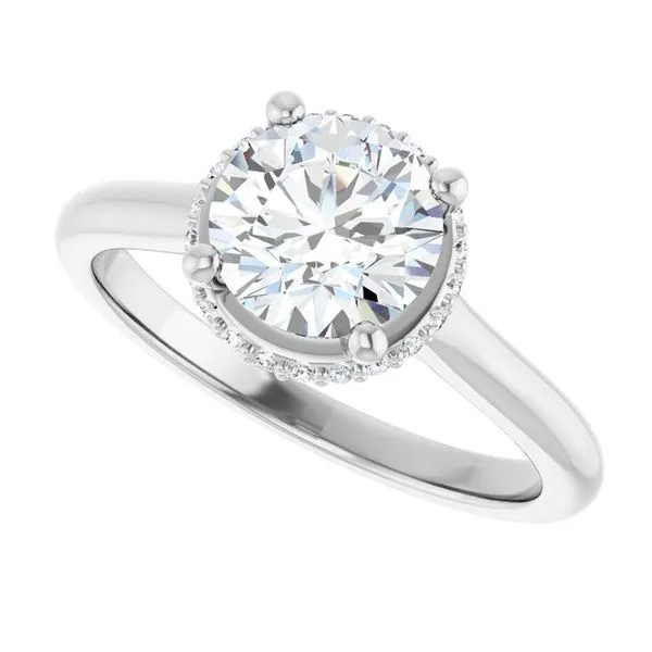 Hidden Halo-Style Engagement Ring Image 5 Michael Szwed Jewelers Longmeadow, MA