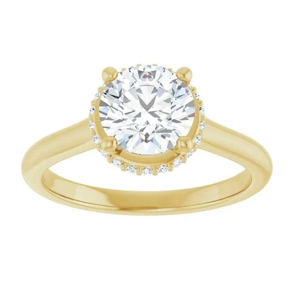 Hidden Halo-Style Engagement Ring Image 3 The Jewelry Source El Segundo, CA