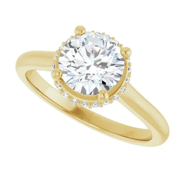 Hidden Halo-Style Engagement Ring Image 5 Futer Bros Jewelers York, PA