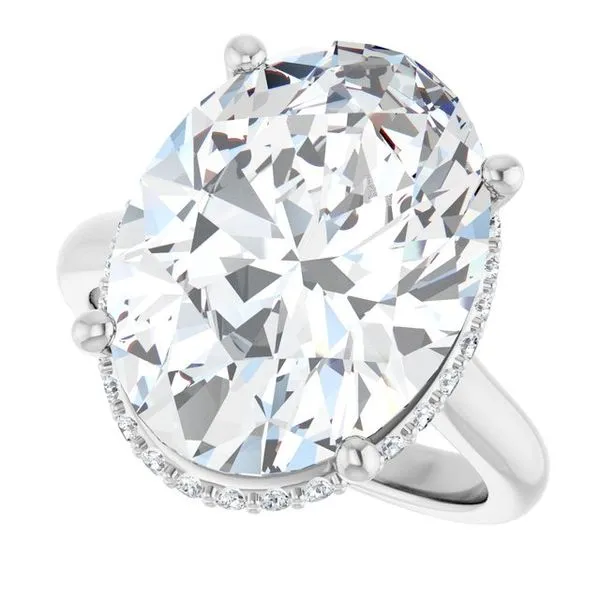 Hidden Halo-Style Engagement Ring Image 5 Austin's Fine Diamonds & Jewelry Lyndhurst, NJ