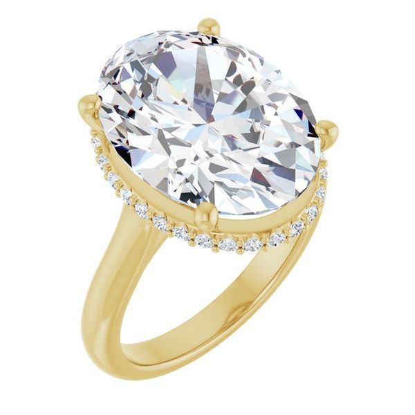 Hidden Halo-Style Engagement Ring