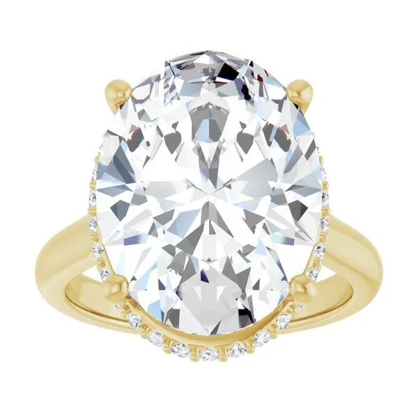 Hidden Halo-Style Engagement Ring Image 3 Eskews Fine Jewelers Lee's Summit, MO